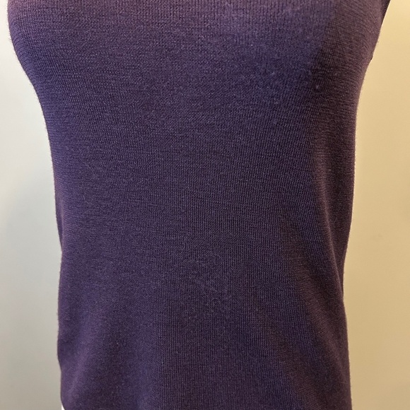 Lord & Taylor 100% Merino Wool Fitted Sleeveless Top/Petite Large - Picture 5 of 5